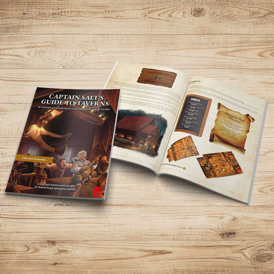 Captain Salt's Guide To Taverns (10 Taverns & Maps) (PDF)