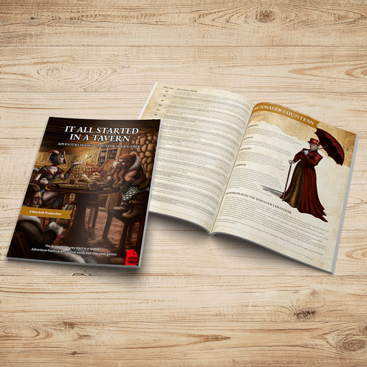 It All Started In A Tavern - 100 Adventure Hooks & 100 NPC's (PDF)