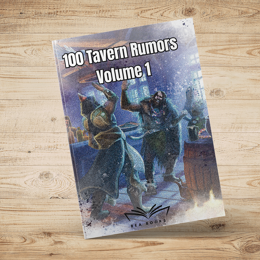 Fantasy RPG 100 Tavern Rumours Vol 1 – Random Table