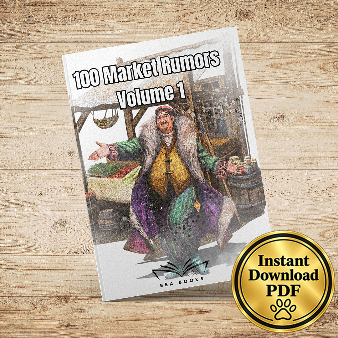 100 Market Rumors Volume 1 - Fantasy RPG Adventure Ideas