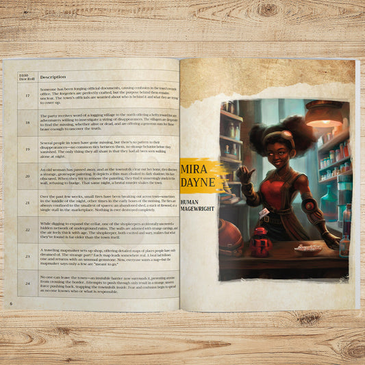 It All Started In Town - Adventure Hooks, NPC's & Magic Items (PDF)