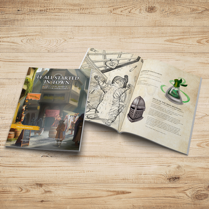 It All Started In Town – Fantasy RPG Adventure Hooks, NPCs & Magic Items