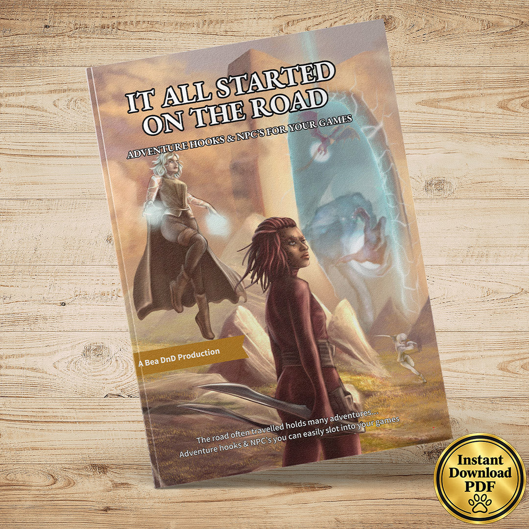 It All Started On The Road – Fantasy RPG 100 Adventure Hooks & 24 NPCs