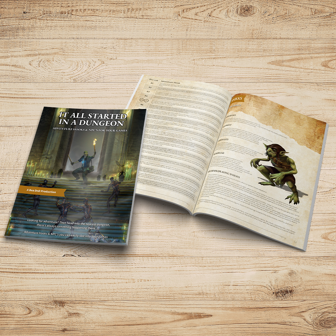 It All Started In A Dungeon – Fantasy RPG 100 Adventure Hooks & 24 NPCs