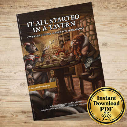 It All Started In A Tavern – 100 Adventure Hooks & NPCs For Your Games