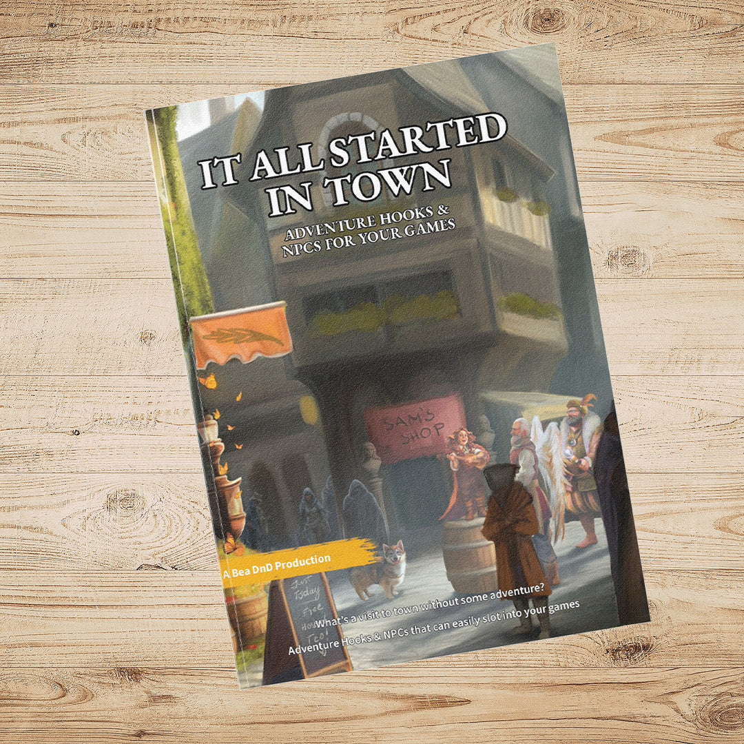 It All Started In Town – Fantasy RPG Adventure Hooks, NPCs & Magic Items