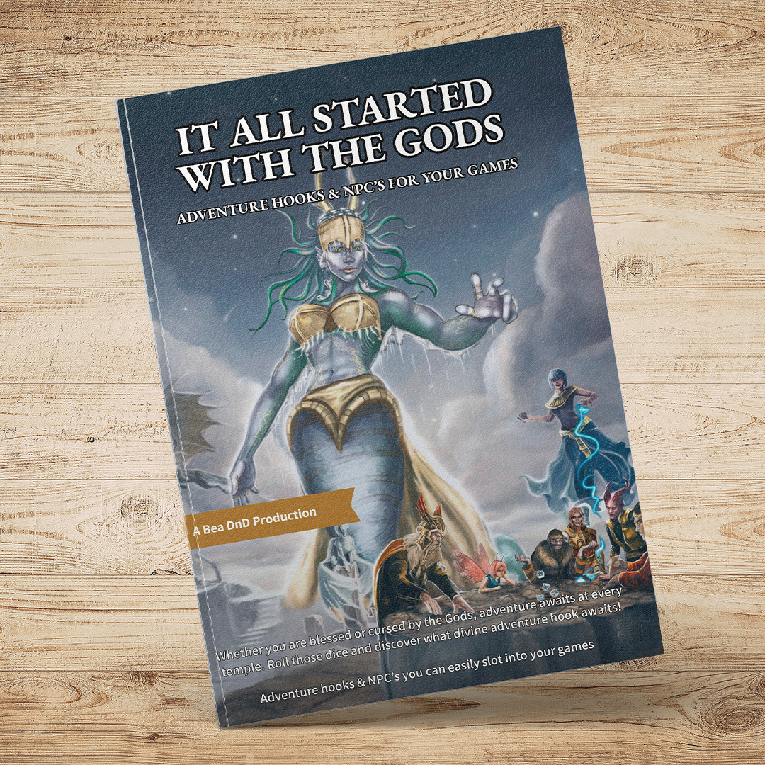 It All Started With The Gods – Fantasy RPG 100 Adventure Hooks & 24 NPCs