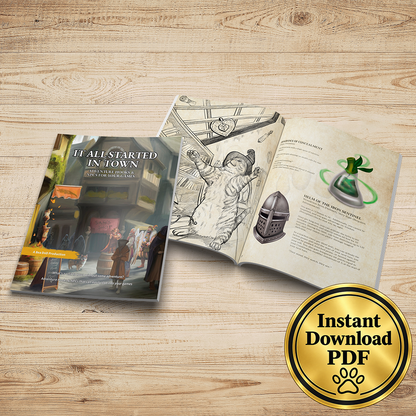 It All Started In Town – Fantasy RPG Adventure Hooks, NPCs & Magic Items