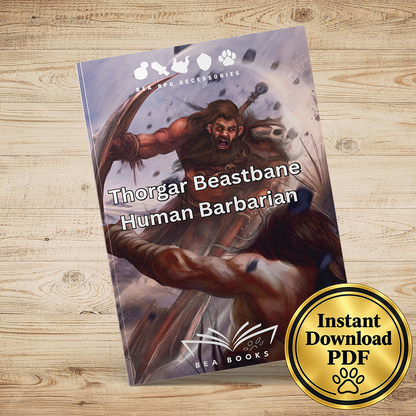 Thorgar Beastbane - Human Barbarian NPC