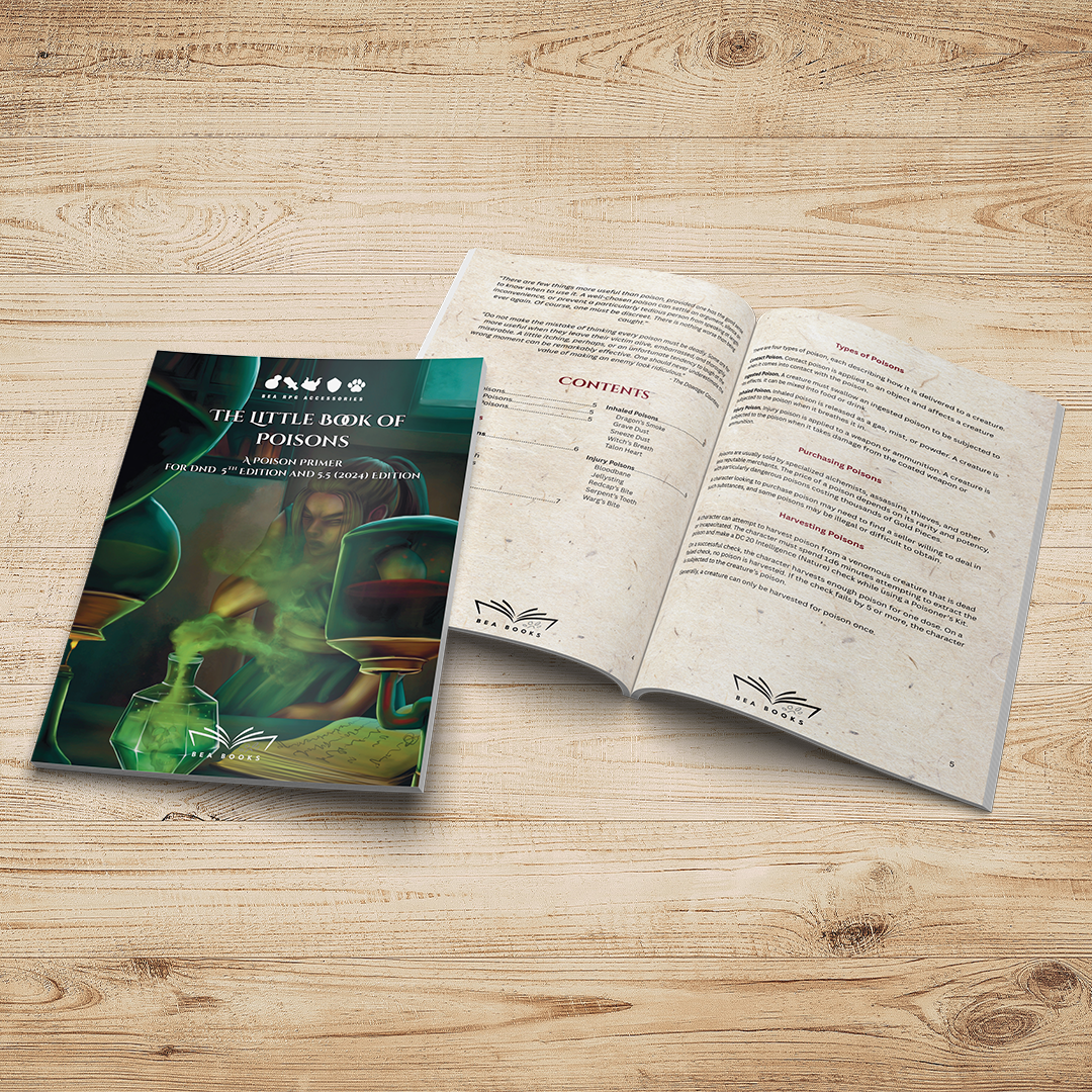 The Little Book of Poisons — Poisons, Venoms & Toxins for D&D