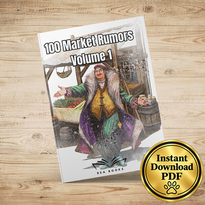 100 Market Rumors Volume 1 - Fantasy RPG Adventure Ideas