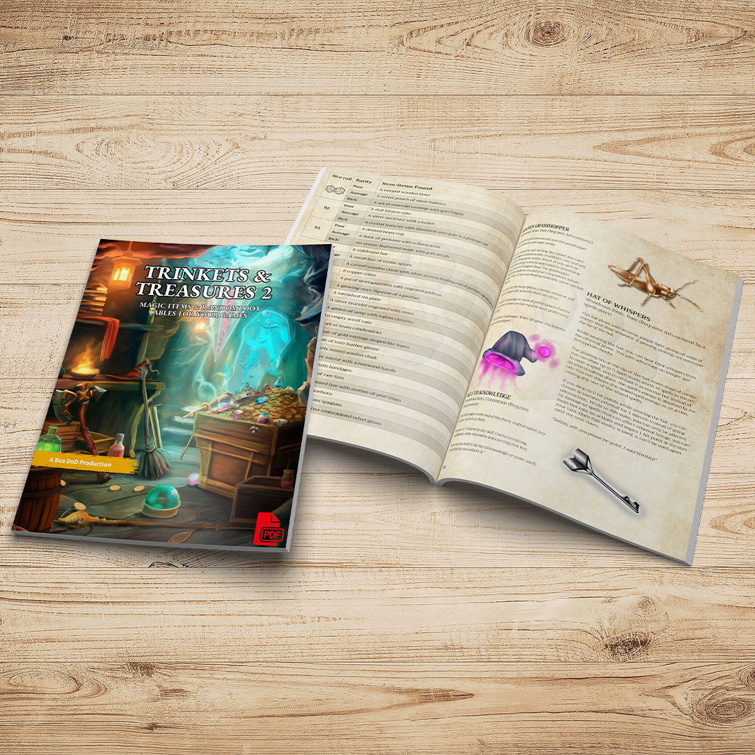 Trinkets & Treasures 2 - Loot & Magic Items For Your Games (PDF)